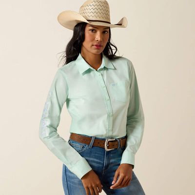 ARIAT - Dusty Aqua Team Kirby Shirt