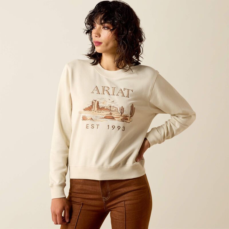 ARIAT - Summer Sand Essential Crew Sweatshirt