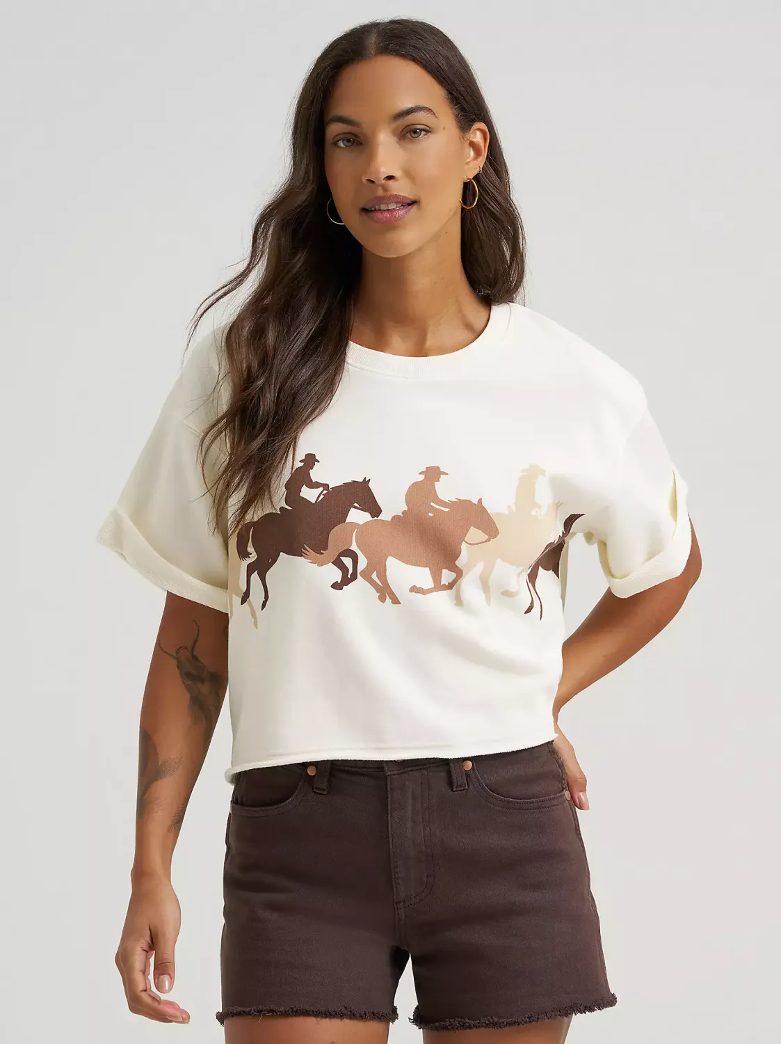 WRANGLER - Short Sleeve Crew Sweatshirt