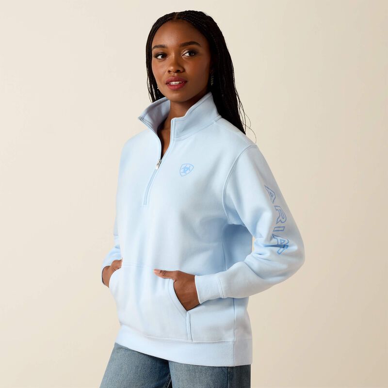 ARIAT - Foundation Logo 1/2 Zip Sweatshirt