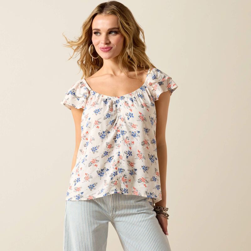 ARIAT - Floral Print Lynn Top