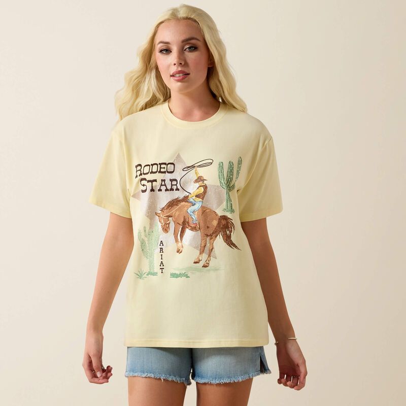 ARIAT - Pear Sorbet Rodeo Star Boyfriend T-Shirt