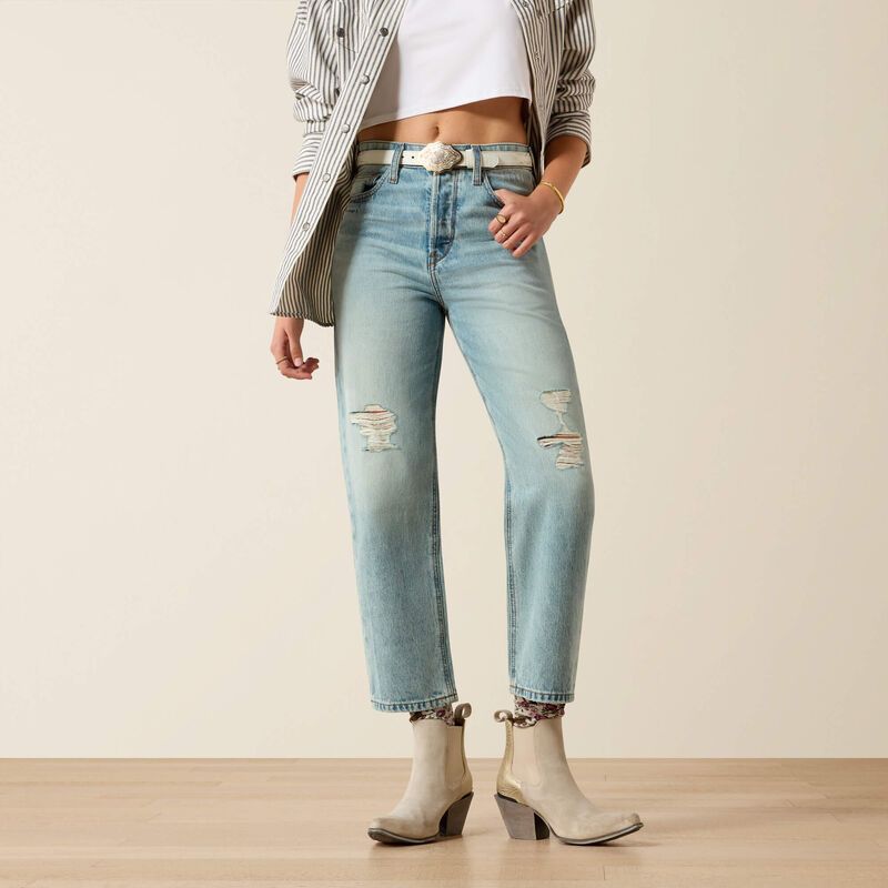 ARIAT - Ultra High Rise Tomboy Relaxed Straight Leg Jeans