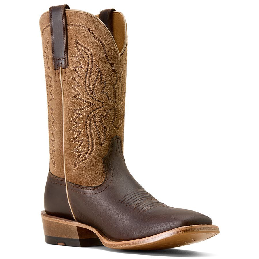 ARIAT - Roasted Coffee Preston Wide Square Toe Cowboy Boot