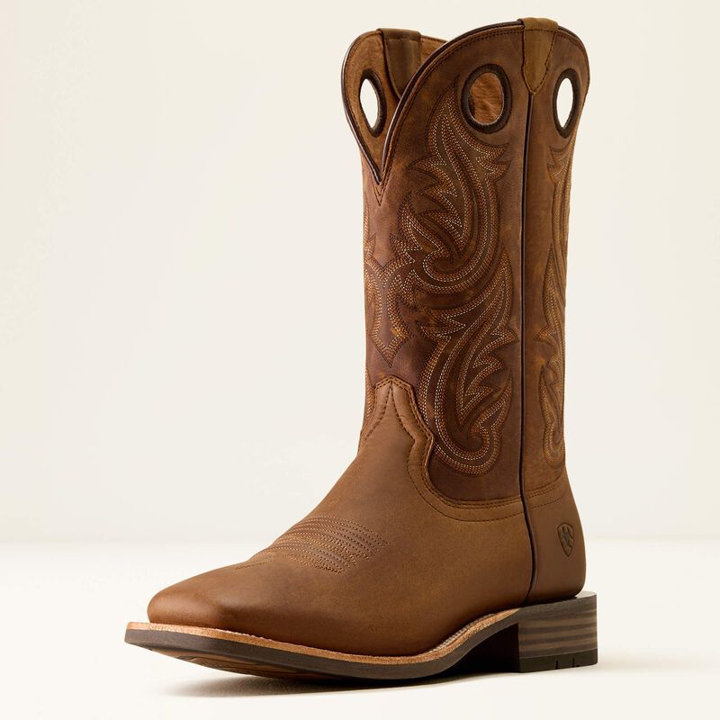 ARIAT - Tack Room Brown Highland Toughstock Wide Square Toe Cowboy Boot