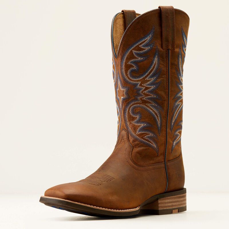ARIAT - Weathered Chesnut Ricochet Wide Square Toe Cowboy Boot