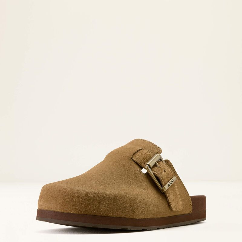 ARIAT - Tan Suede Country Mule
