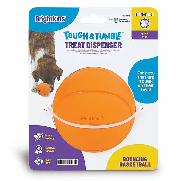 BRIGHTKINS - Tough &amp; Tumble Treat Dispenser, Colour: Orange