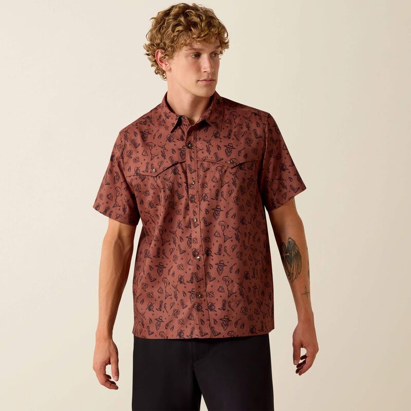 ARIAT - Printed VentTEK Western Yoke Classic Fit Snap Shirt