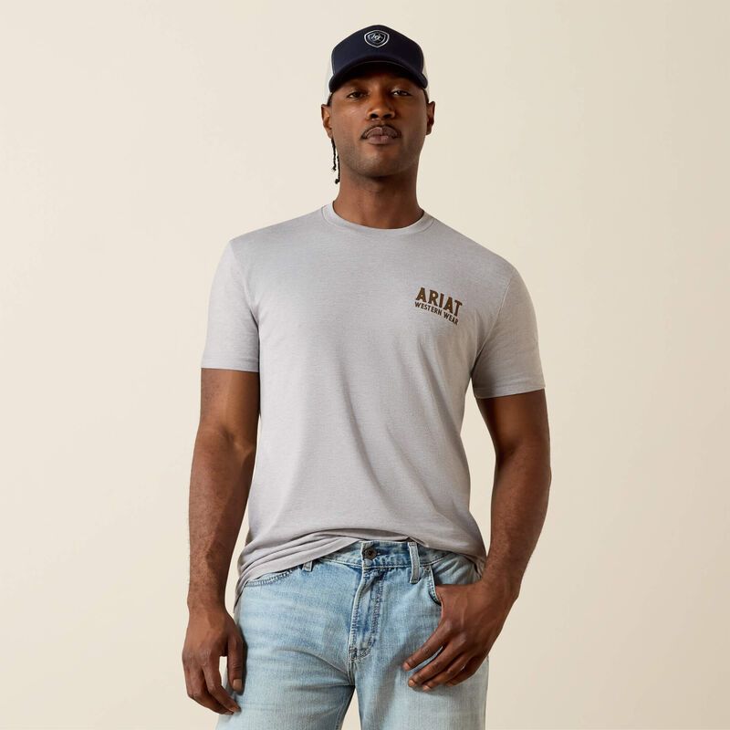 ARIAT - Pewter Outline Shop T-Shirt