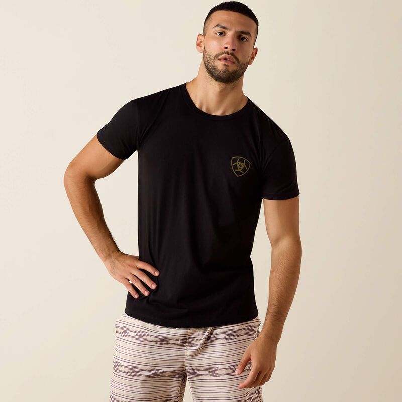 ARIAT - Black Banner Badge T-Shirt
