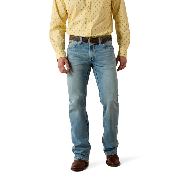 ARIAT - M4 Gus Light Wash Relaxed Fit BootCut Jeans