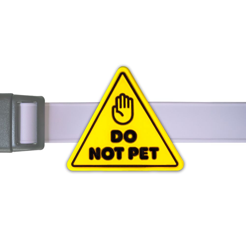 JIBY DOG CREW - Do Not Pet Dog Charm, Colour: Jaune