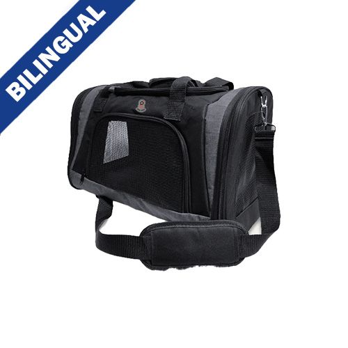 GOO-EEZ - Premium Travel Pet Carrier, Colour: Gris
