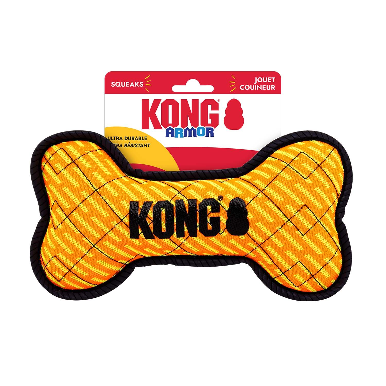 KONG - Armor Bone Dog Toy, Size: 6.5'' x 10''