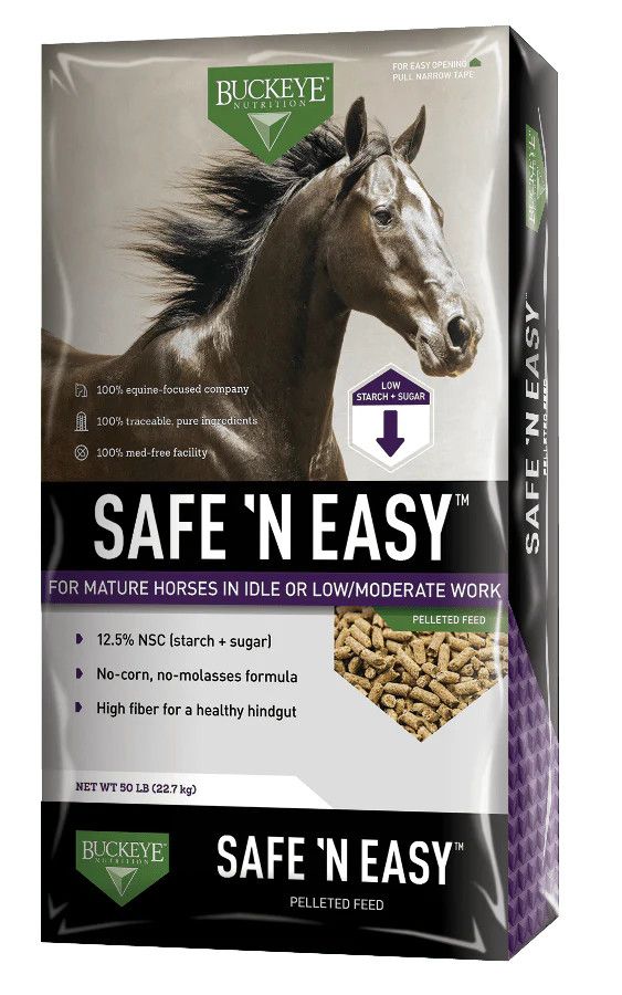 BUCKEYE - Safe 'N Easy Pelleted Feed, Size: 50lb