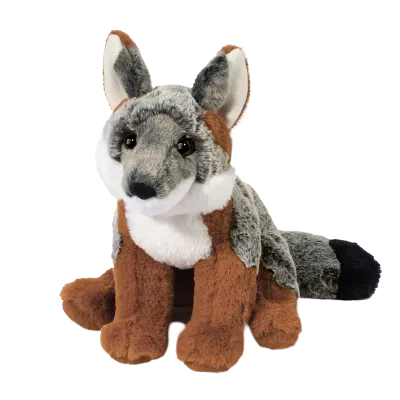 DOUGLAS - Frankie the Grey Soft Fox Plush