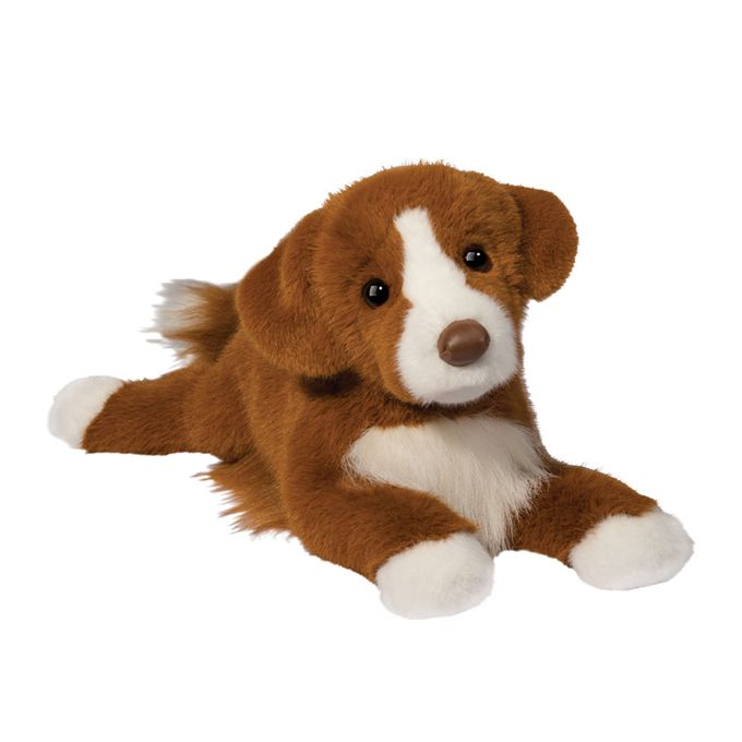 DOUGLAS - Rush the Duck Tolling Retriever Nova Scotia Dog Plush, Colour: Copper