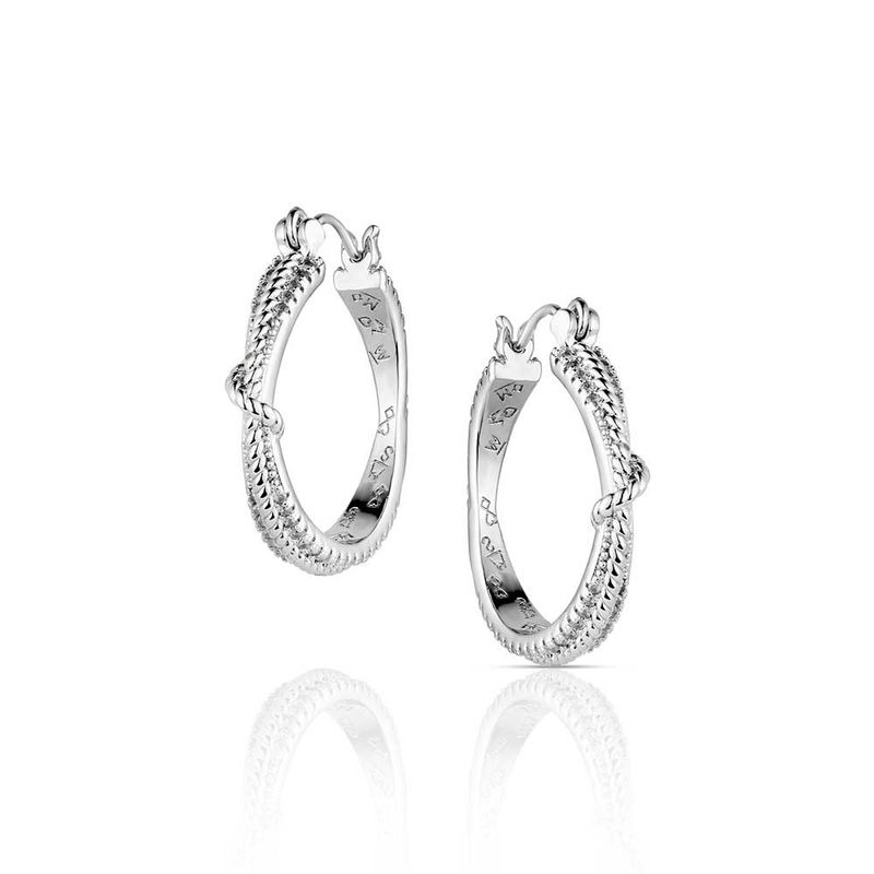 MONTANA SILVERSMITHS - Cowgirl Ice Hoop Earrings
