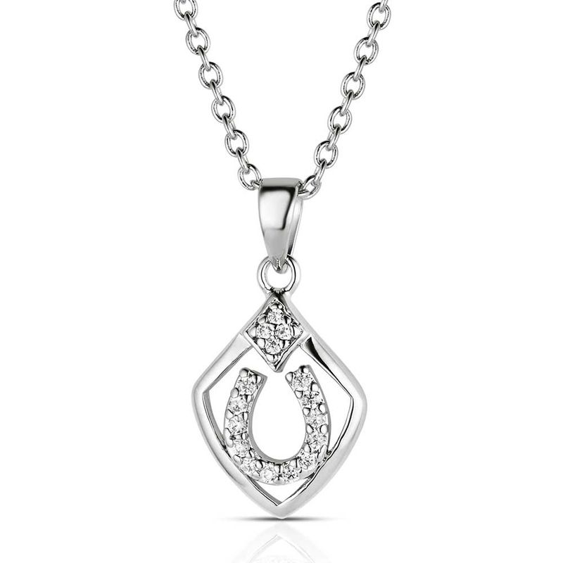 MONTANA SILVERSMITHS - Shielded in Horseshoes Necklace