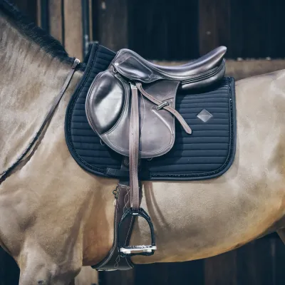 KENTUCKY HORSEWEAR - Saddle Pad Pearls Jumping Black Edition