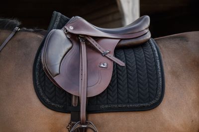 KENTUCKY HORSEWEAR - Saddle Pad Glitter Stone Jumping Black