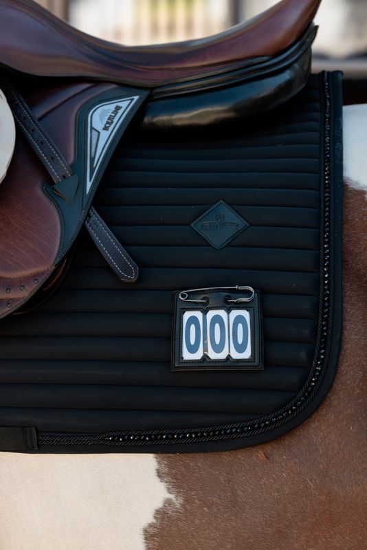 KENTUCKY HORSEWEAR -  Number PVC Safety Pin Black