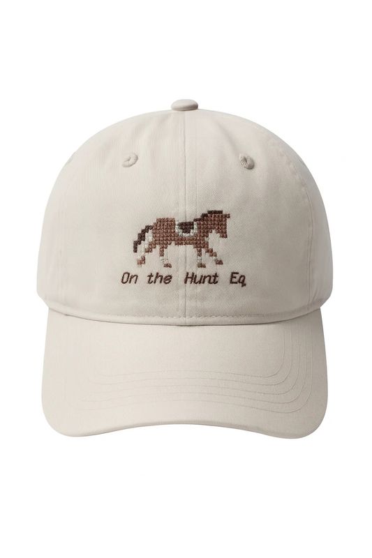 ON THE HUNT EQ - Cross Stitch Cap Sand