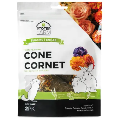 STOTER FARM - Timothy &amp; Floral Cone Snacks