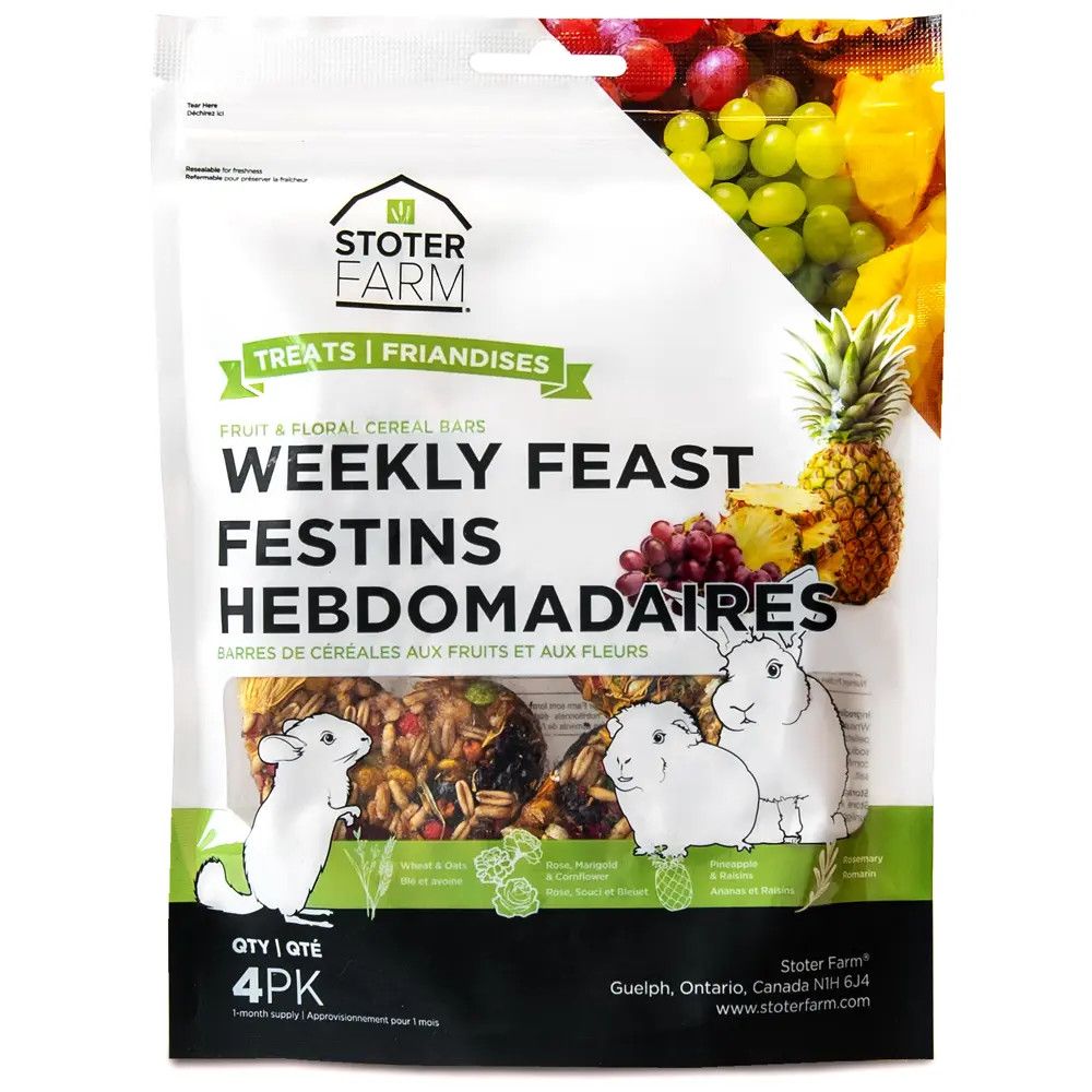 STOTER FARM - Weekly Feast Heart Treats, Size: Paquet de 4x