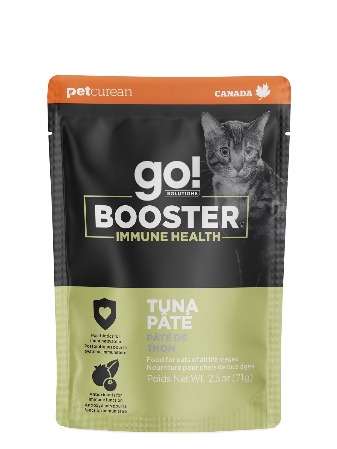 PETCUREAN - GO! Immune Health Tuna Pâté Booster Cat Food Topper, Size: 2.5oz
