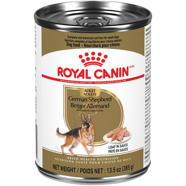 ROYAL CANIN - German Shepherd Adult Loaf in Sauce Canned Dog Food, Size: 385g