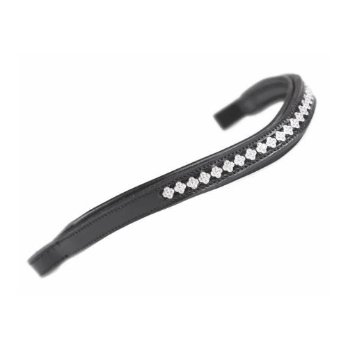 SHIRES EQUESTRIAN - Aviemore Diamante Browband Black/Silver