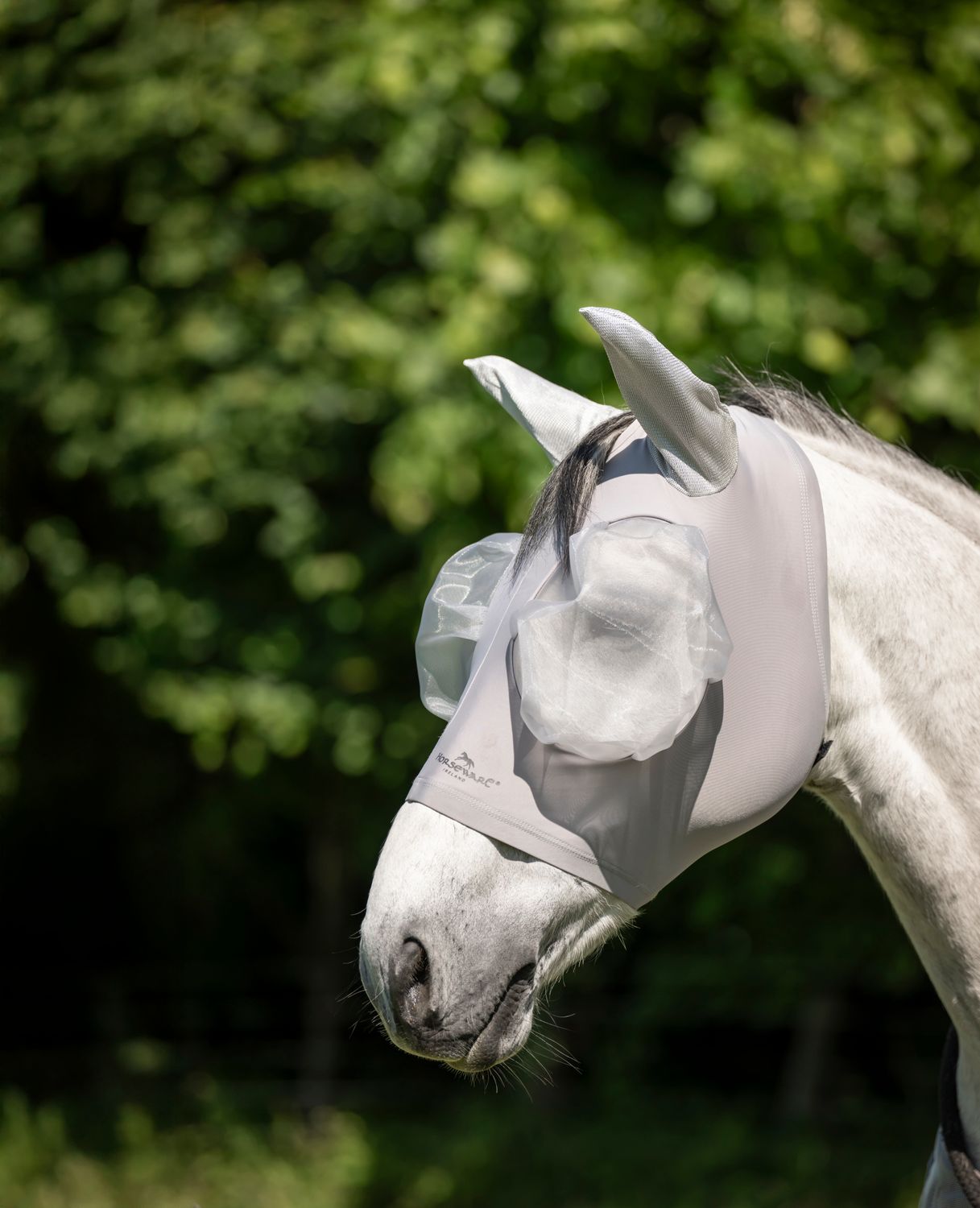 HORSEWARE - Defense Flymask Silver/Silver