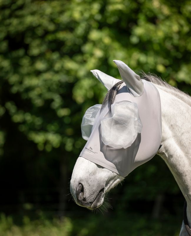 HORSEWARE - Defense Flymask Silver/Silver
