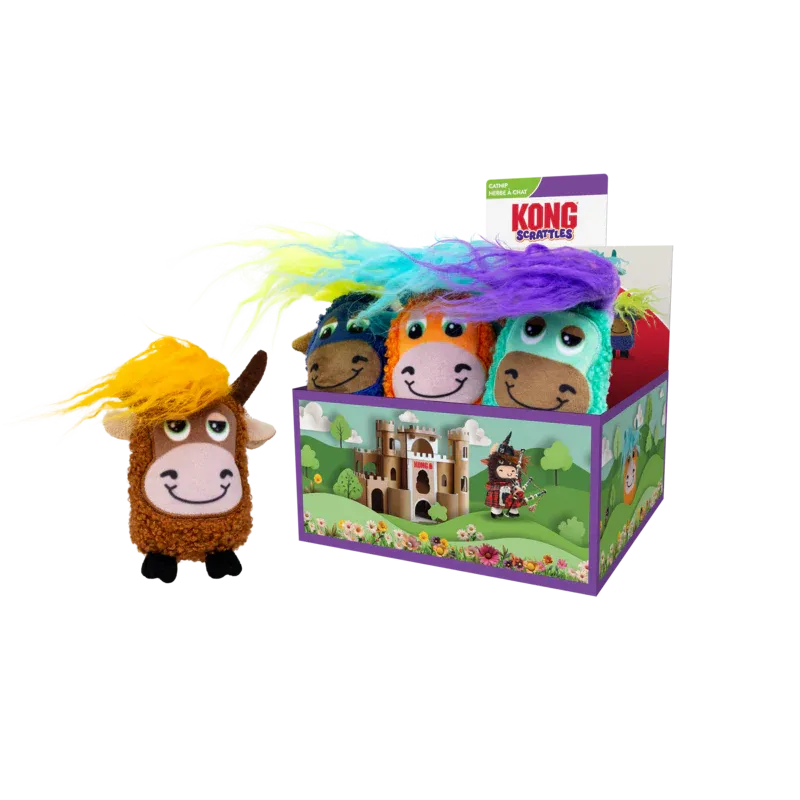 KONG - Highland Cow Scrattles Cat Toy