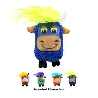 KONG - Highland Cow Scrattles Cat Toy, Colour: Assortis