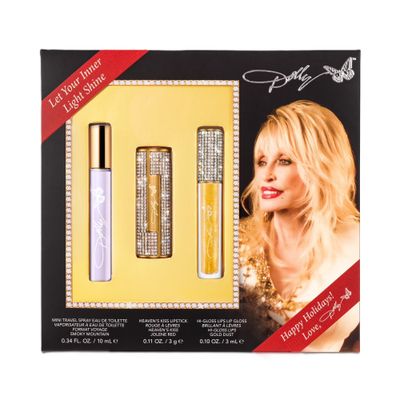 ROPER - Dolly Parton Travel Spray + Cosmetics Smoky Mountain Set