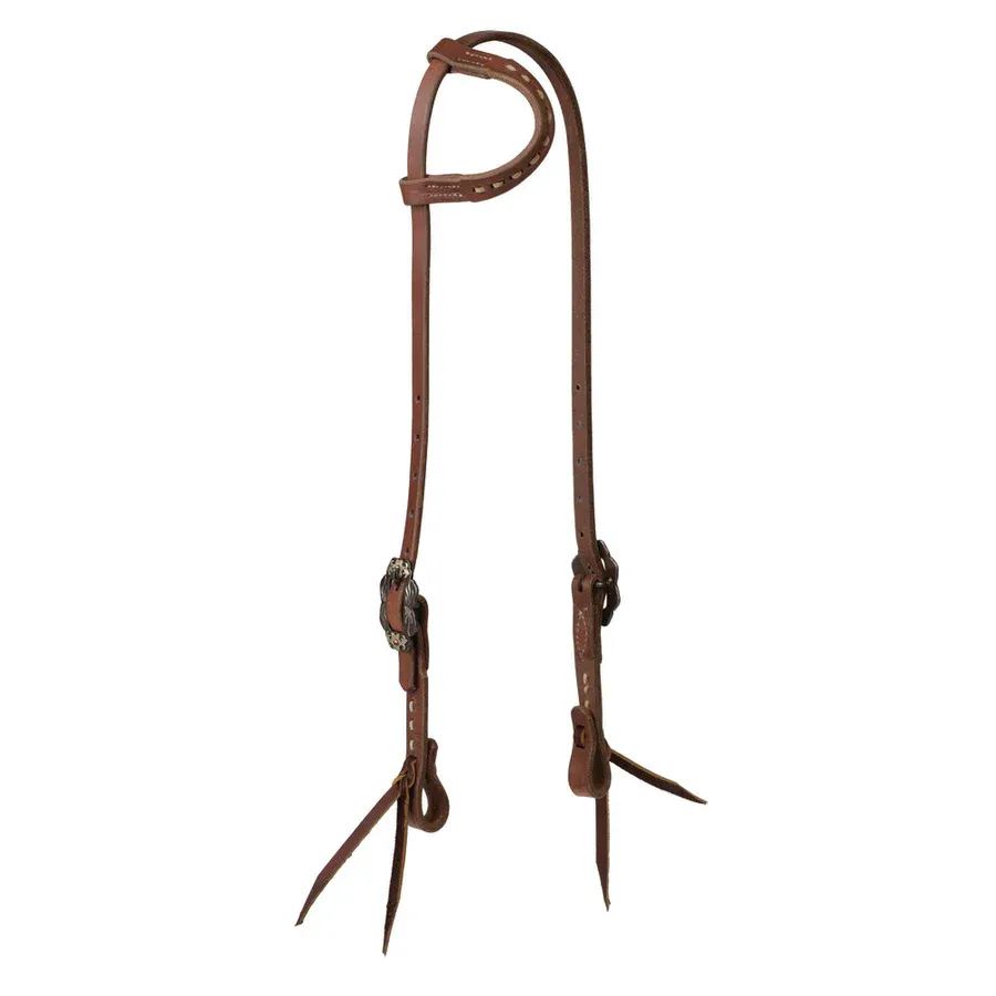 WEAVER - Oiled Hermann Oak Buckstitch Headstall &amp; Breast Collar Dusk Collection