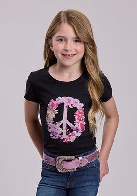 ROPER - Flower N Peace Cotton Slub Jersey Tee