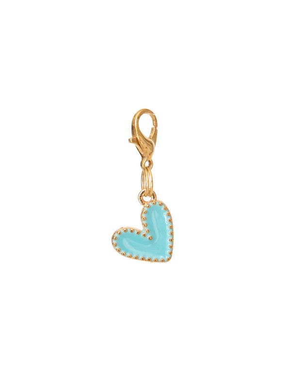 LUXY CHARMS - Heart Charms Blue