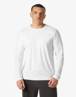 Model wearing Helly Hansen Shine Solen Crew long-sleeved sweater
