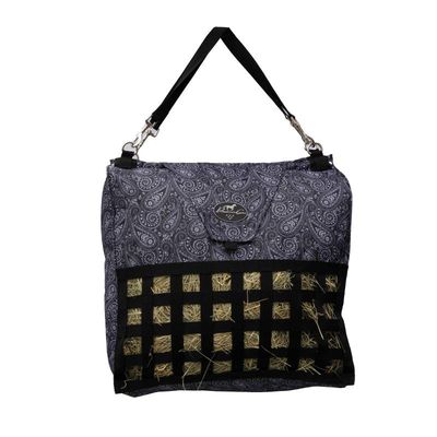 PROFESSIONAL'S CHOICE - Black Paisley Slow Feed Hay Bag