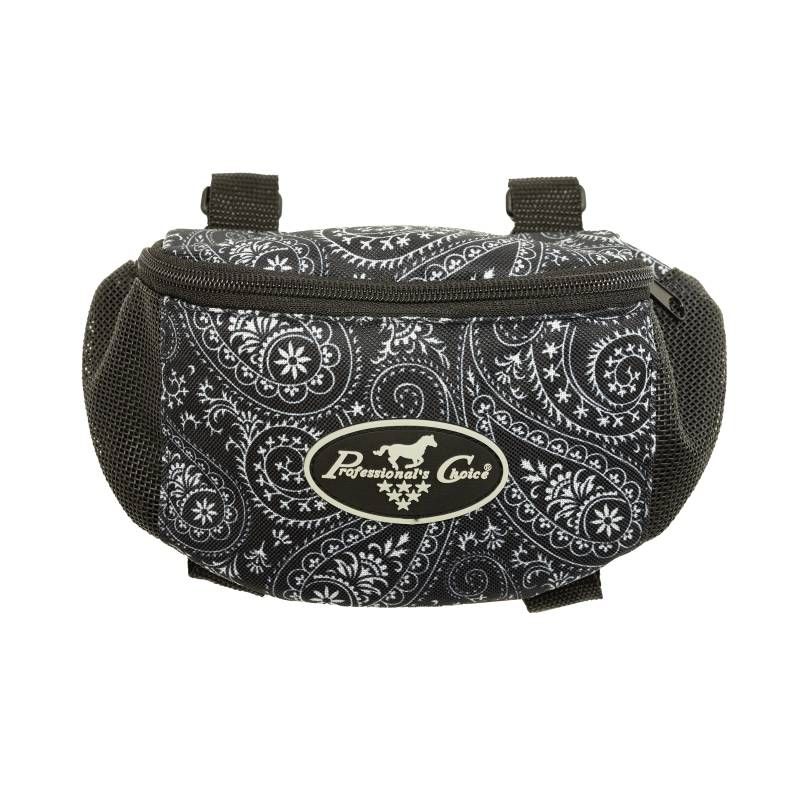 PROFESSIONAL'S CHOICE - Western Black Paisley Pommel Bag