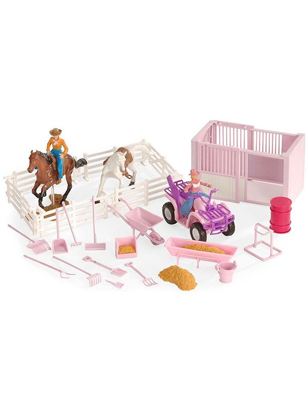 Bigtime Barnyard - Rodeo Stall 4wheeler &amp; Stable Play Set