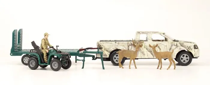 BIGTIME BARNYARD - Camo Truck Hunting Play Set