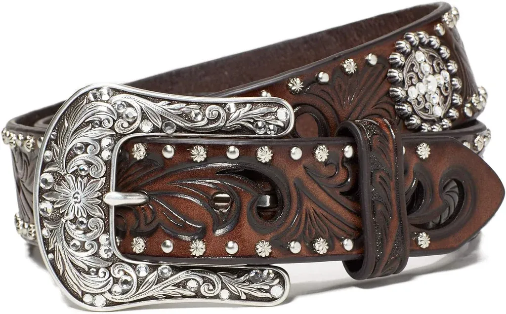 ARIAT - Western Fashion Scroll Cutout Concho Belt