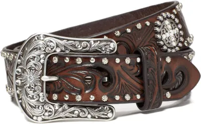 ARIAT - Western Fashion Scroll Cutout Concho Belt