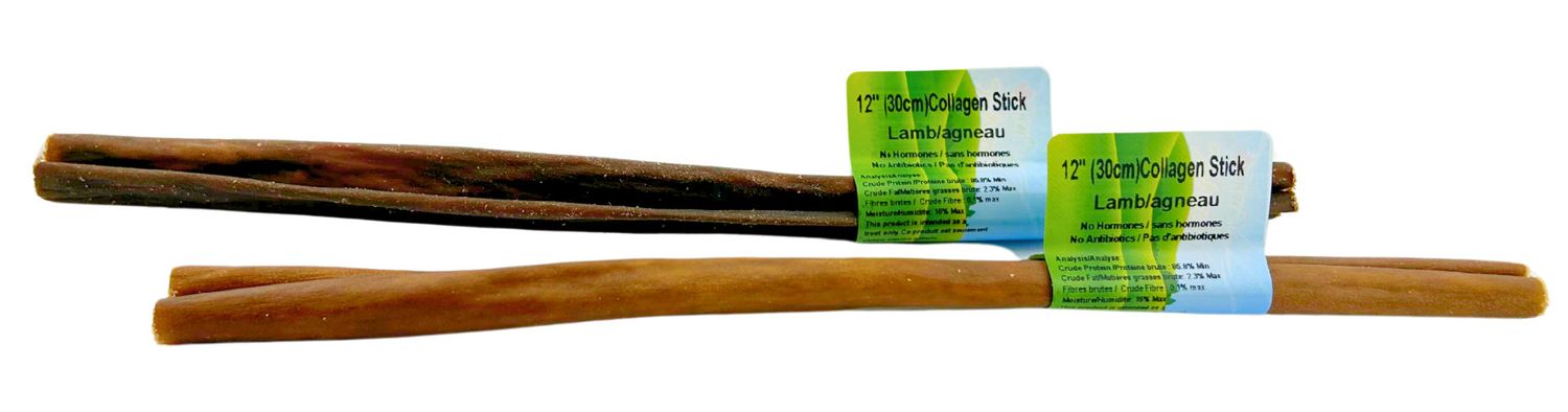 NATURE'S OWN DOG CHEWS - Lamb Collagen Stick, Size: 12''