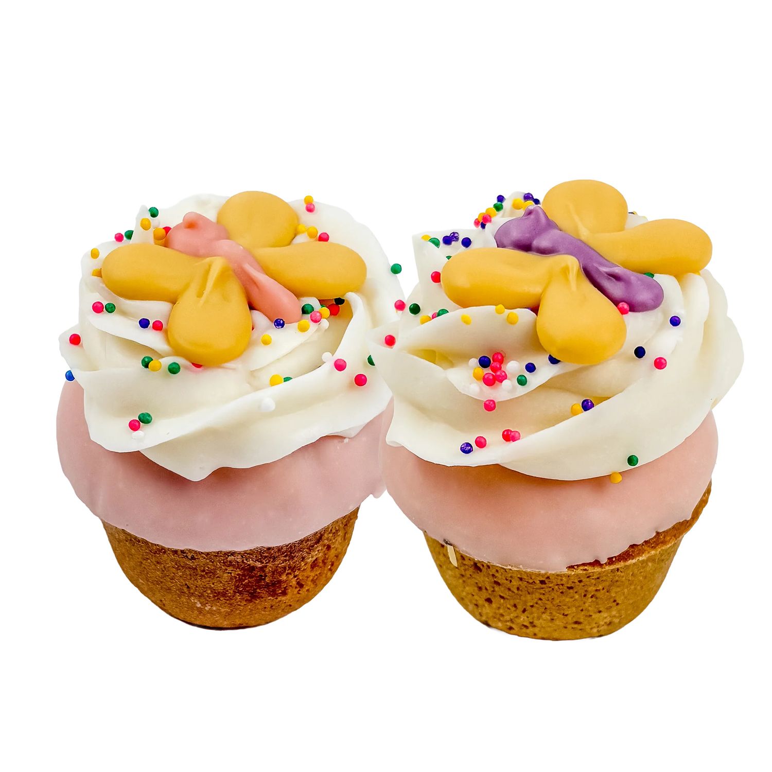 BOSCO &amp; ROXY'S - Fluttering Cupcakes Smile Into Spring, Colour: Pink &amp; White